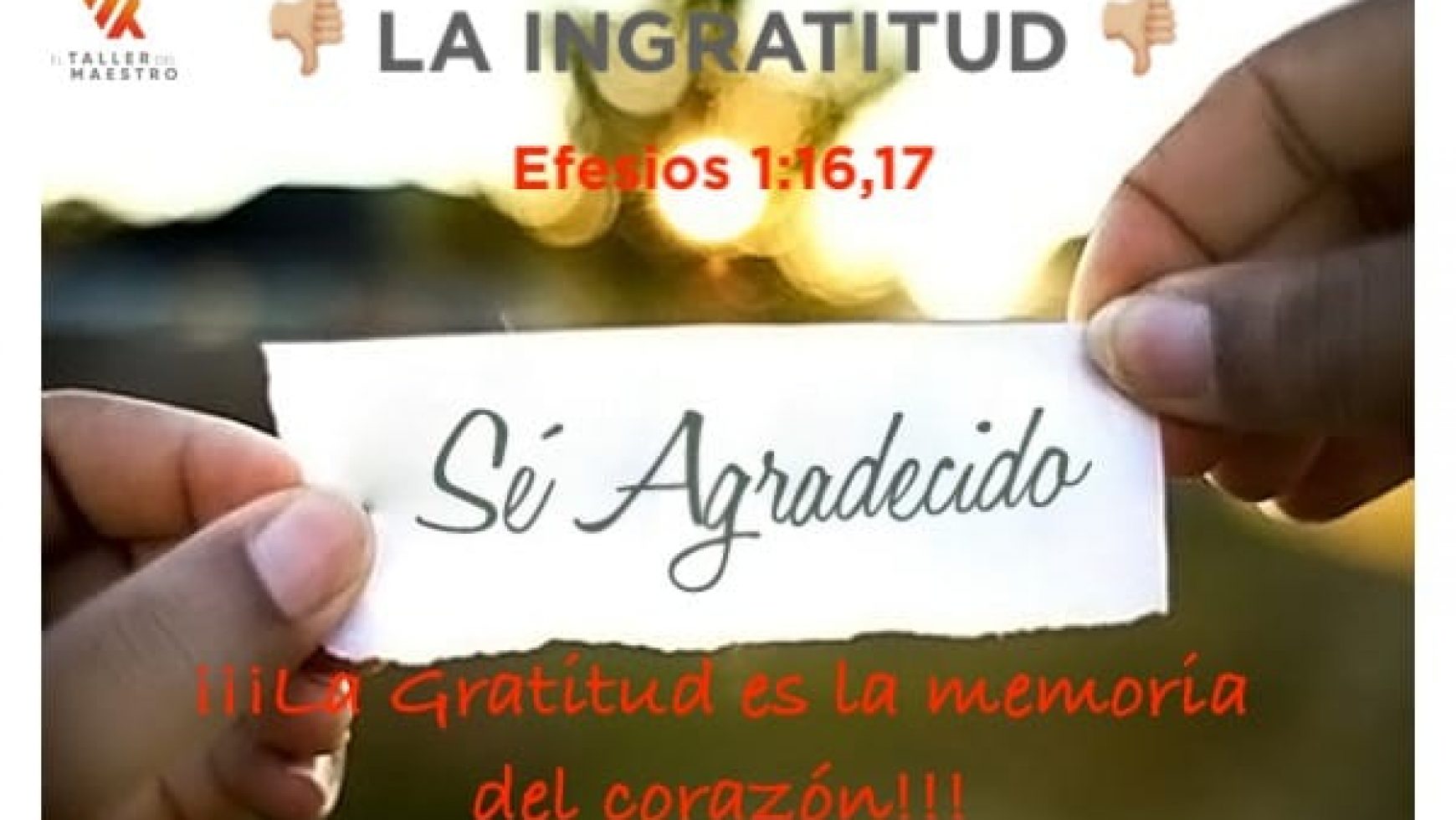 LA INGRATITUD