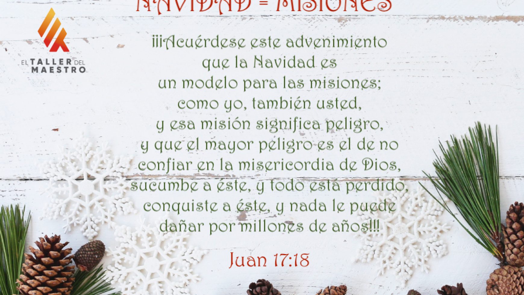 NAVIDAD = MISIONES