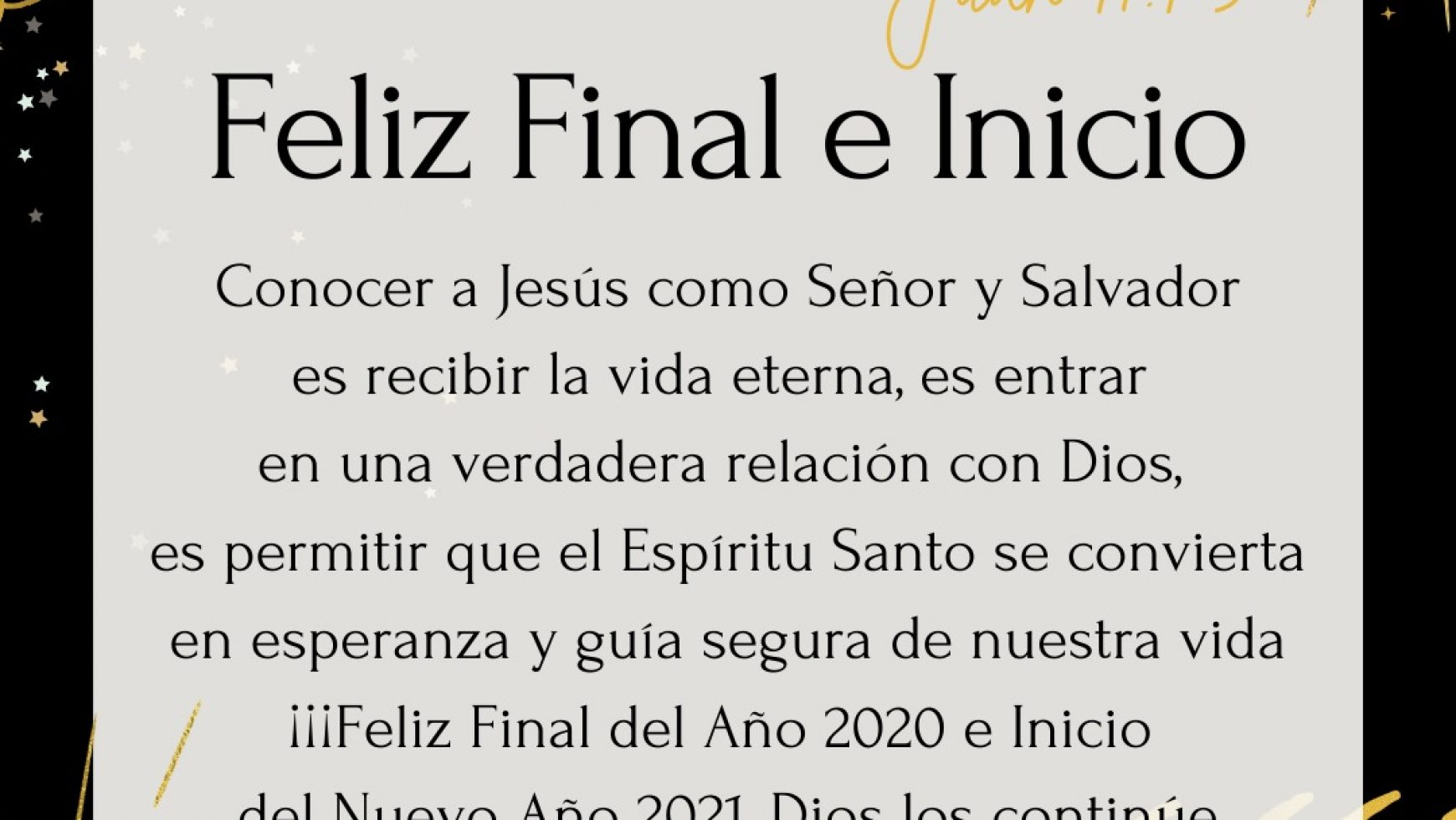¡FELIZ FINAL E INICIO!
