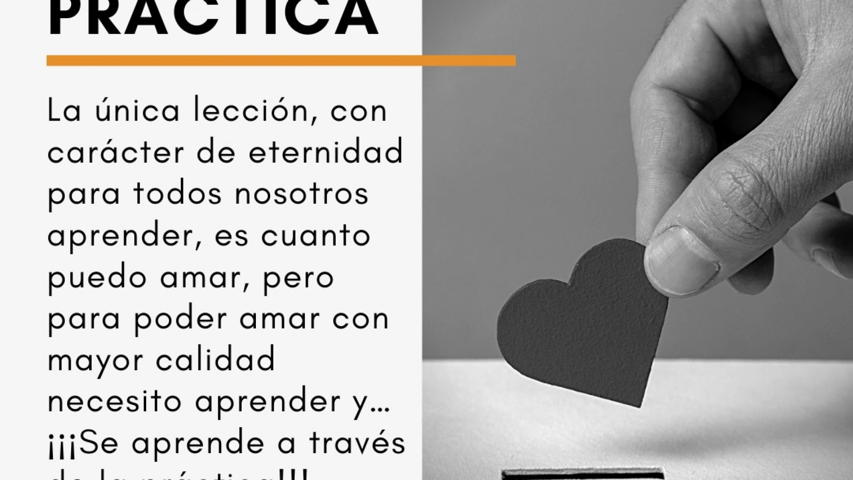 APRENDER = PRÁCTICA