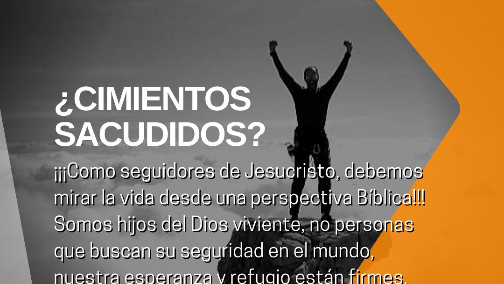 ¿CIMIENTOS SACUDIDOS?