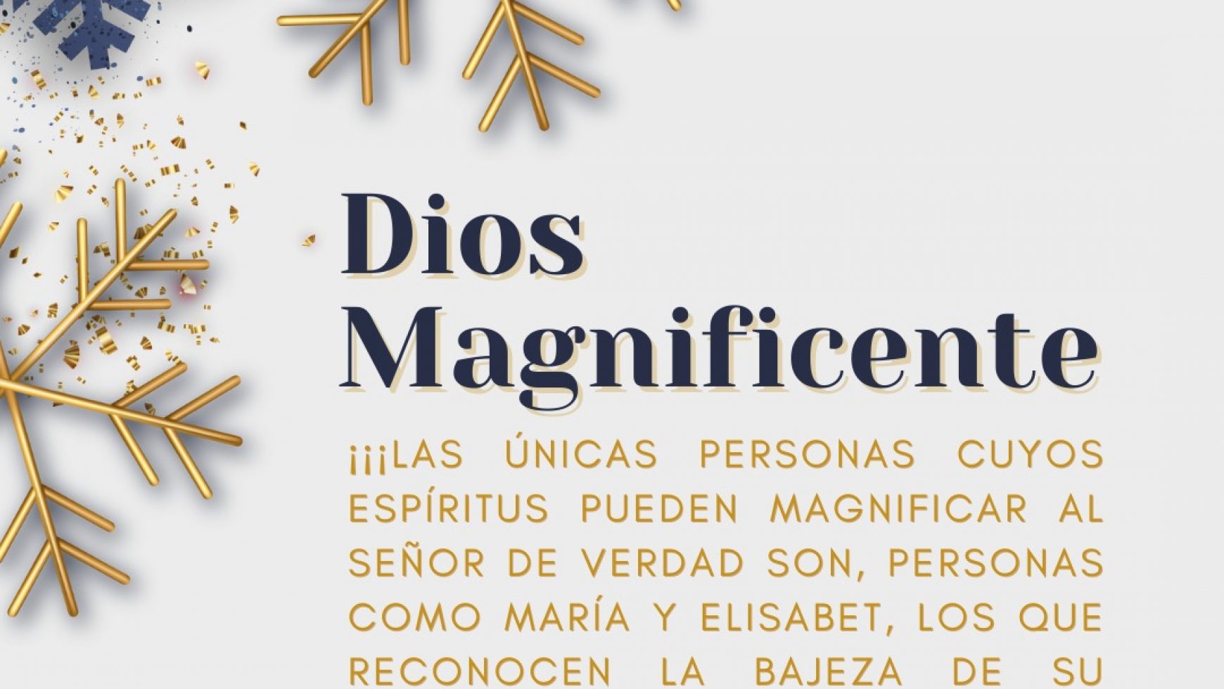 ❅ DIOS MAGNIFICENTE ❅