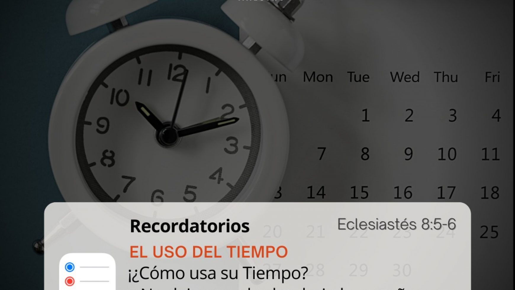 🗓 EL USO DEL TIEMPO 🗓