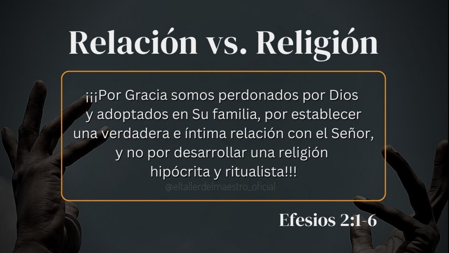 RELACIÓN VS. RELIGIÓN