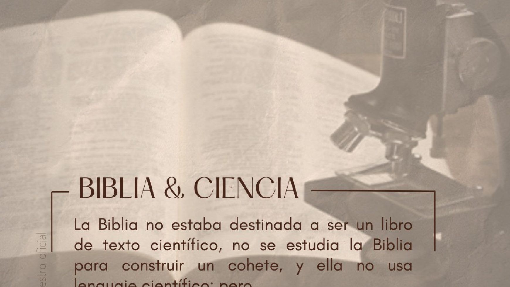 BIBLIA & CIENCIA