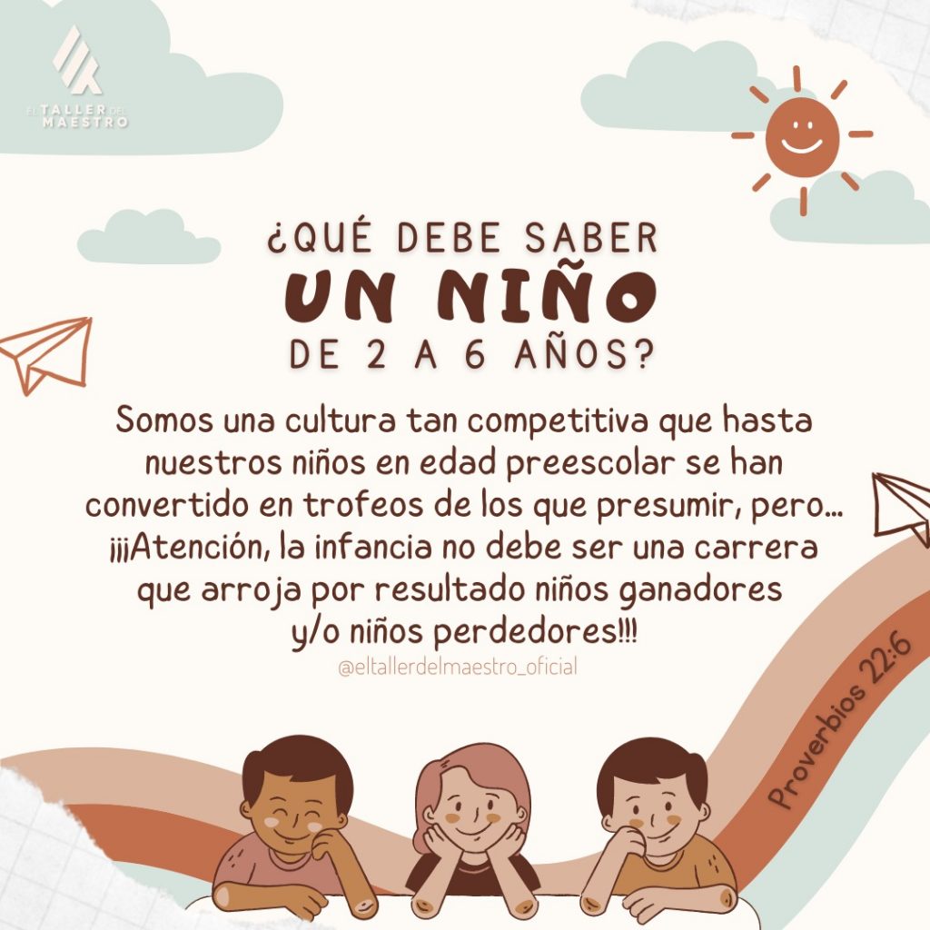 🤷🏻 ¿QUÉ DEBE SABER UN NIÑO DE 2 A 6 AÑOS? 🤷🏻