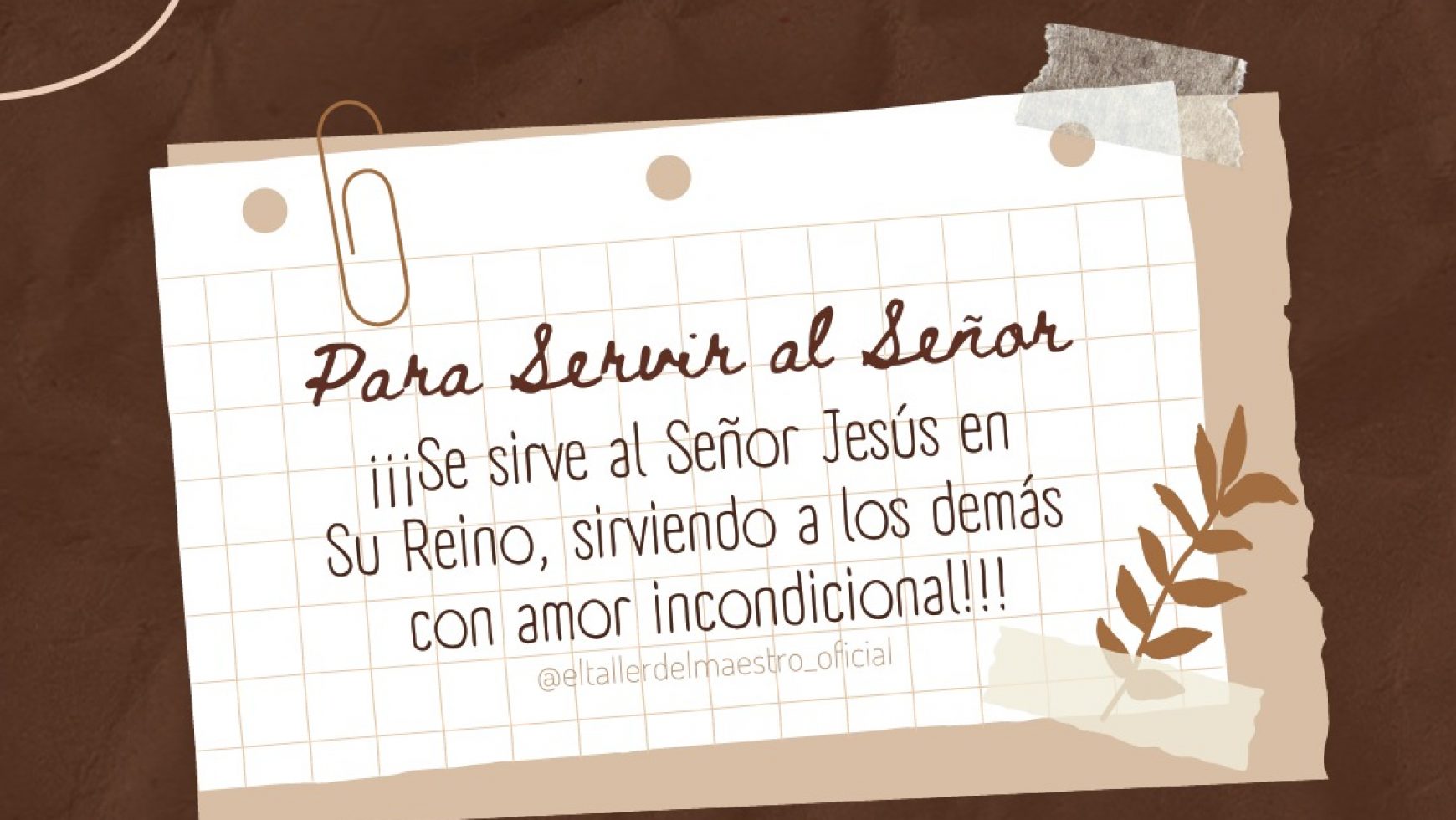 ☝🏼 PARA SERVIR AL SEÑOR ☝🏼