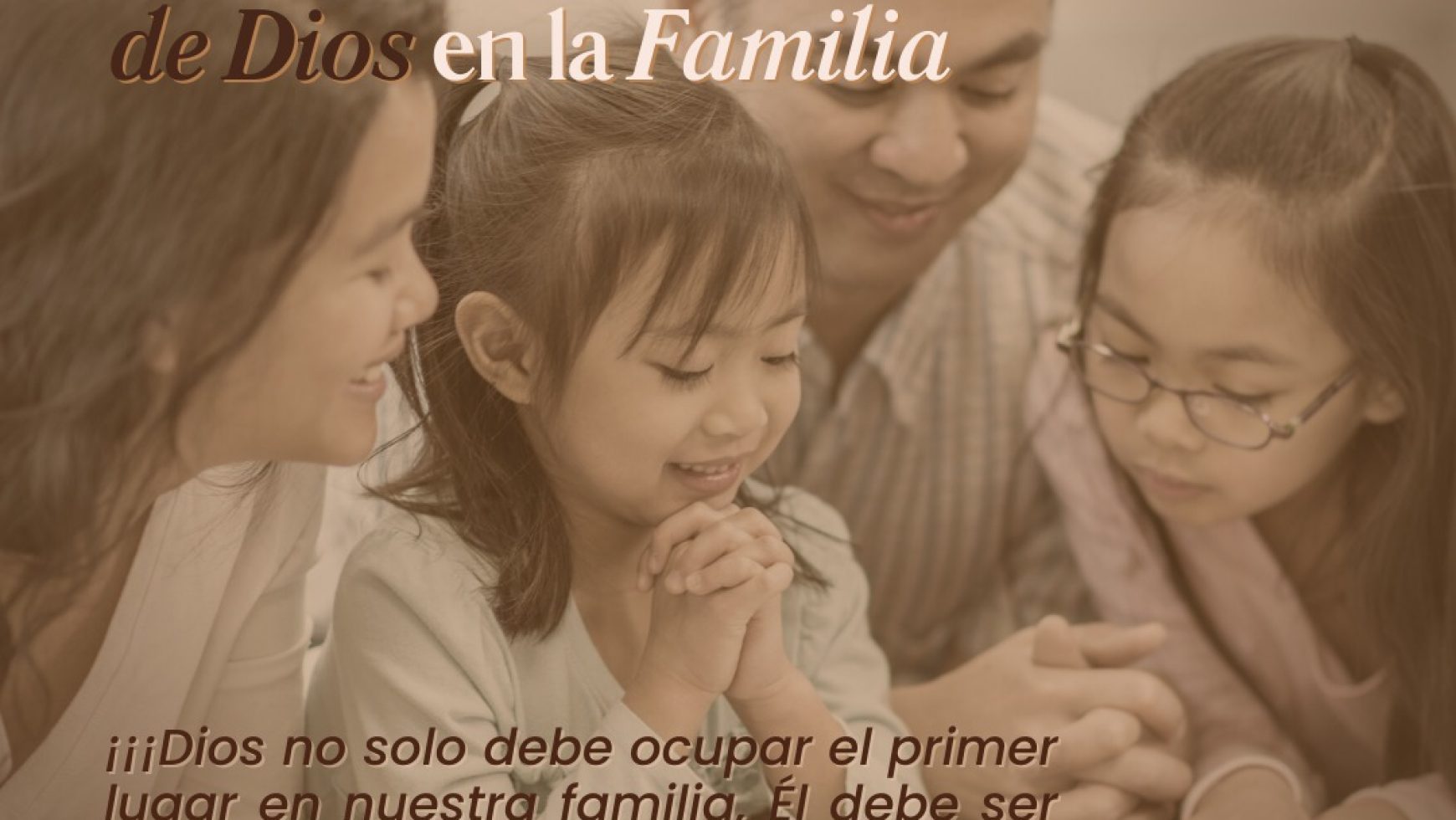 👨‍👩‍👧‍👦 LA PREEMINENCIA DE DIOS EN LA FAMILIA👨‍👩‍👧‍👦