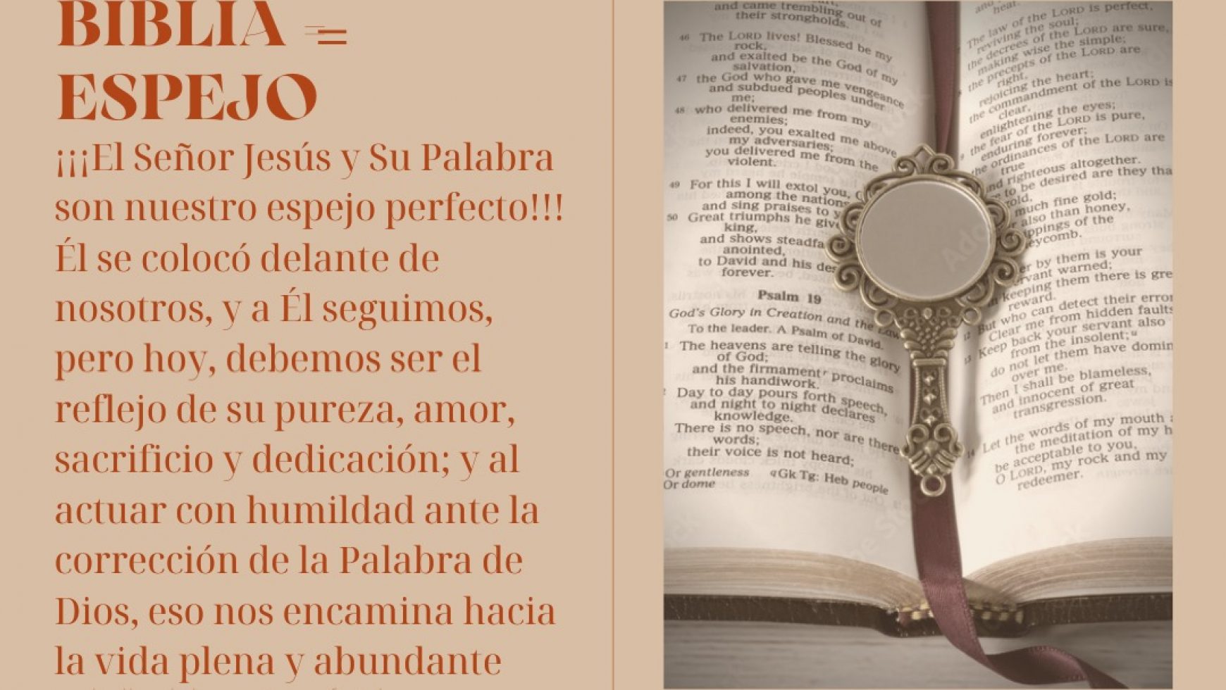BIBLIA = ESPEJO