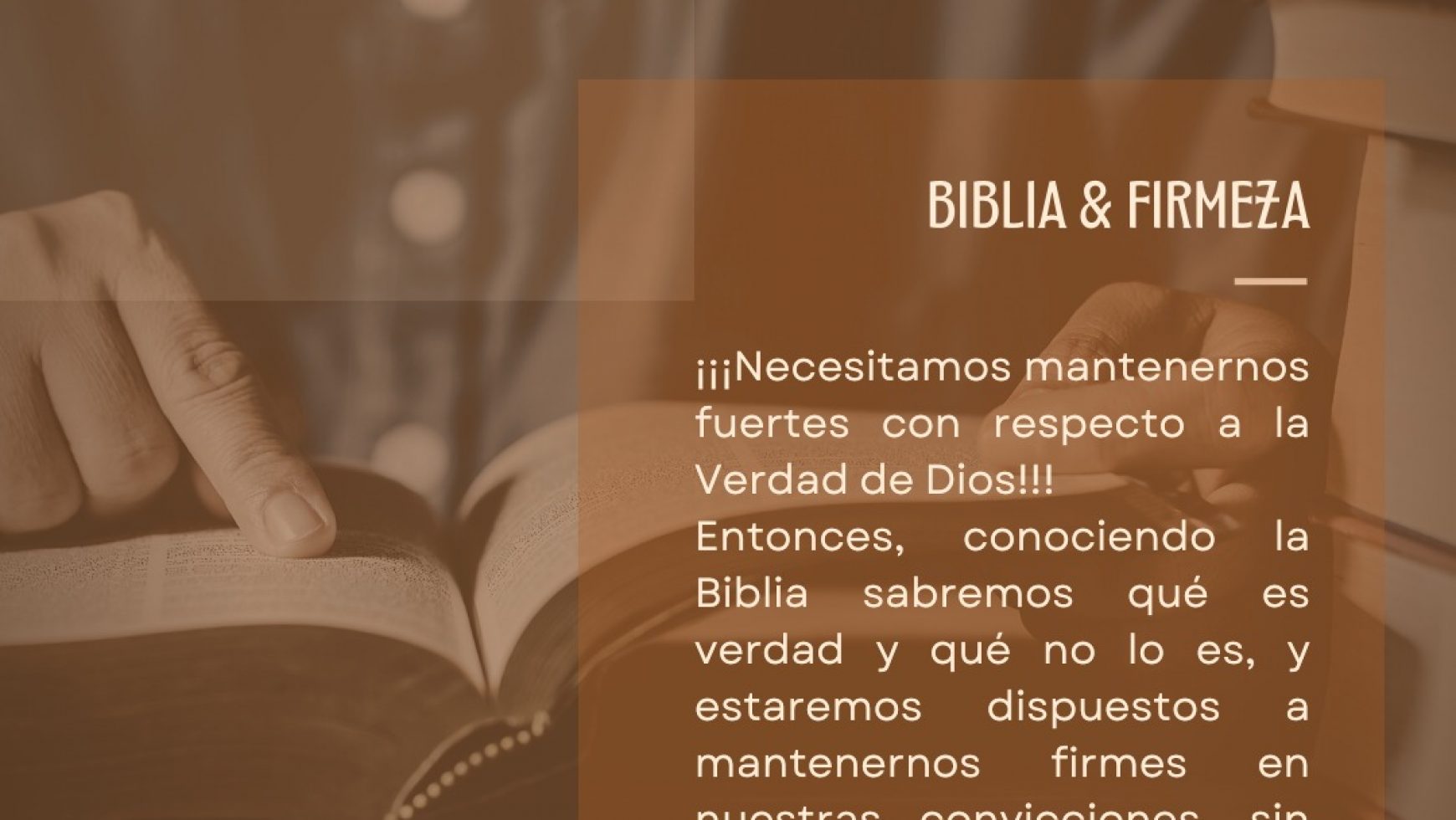 BIBLIA & FIRMEZA