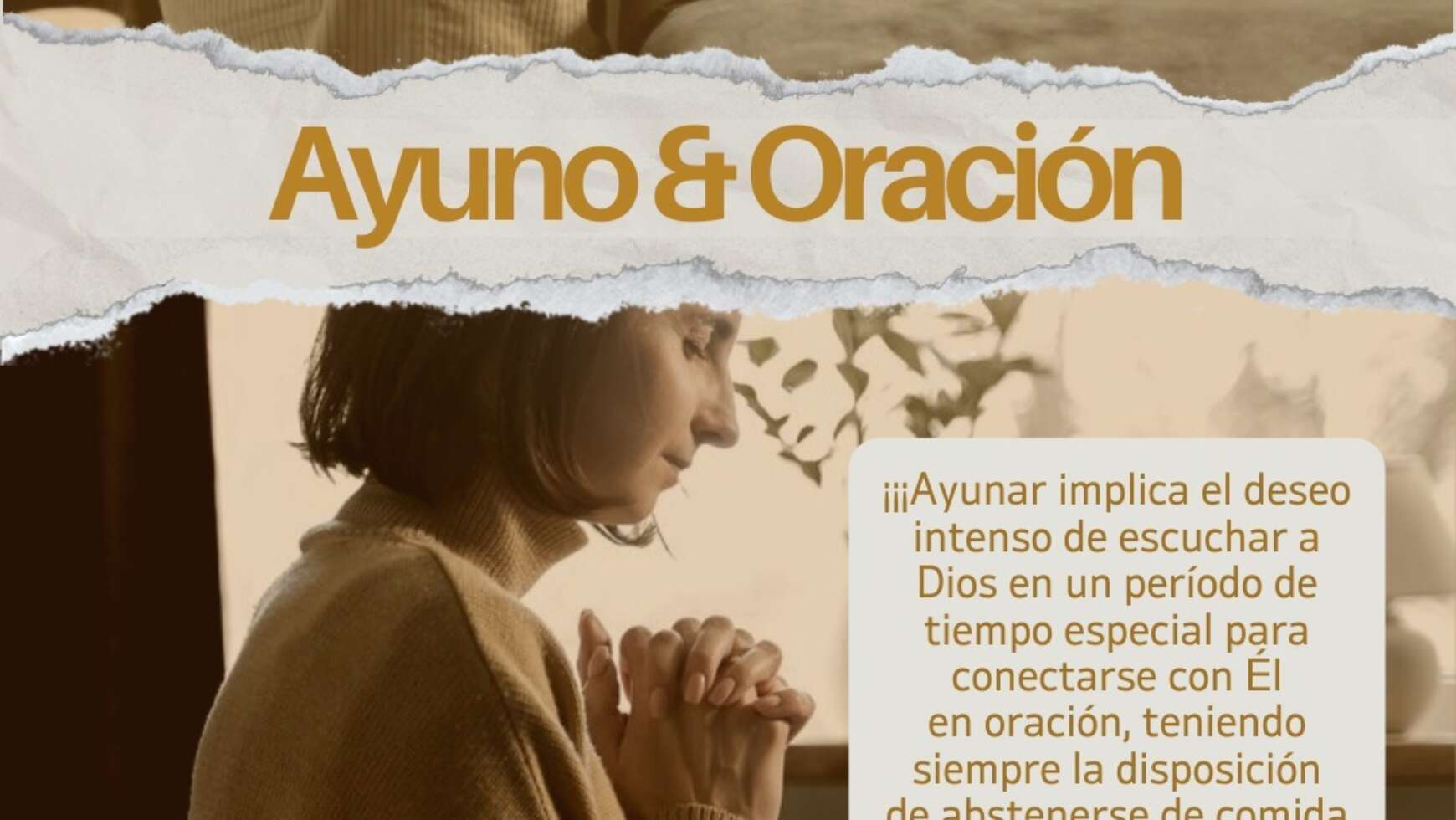 AYUNO & ORACIÓN