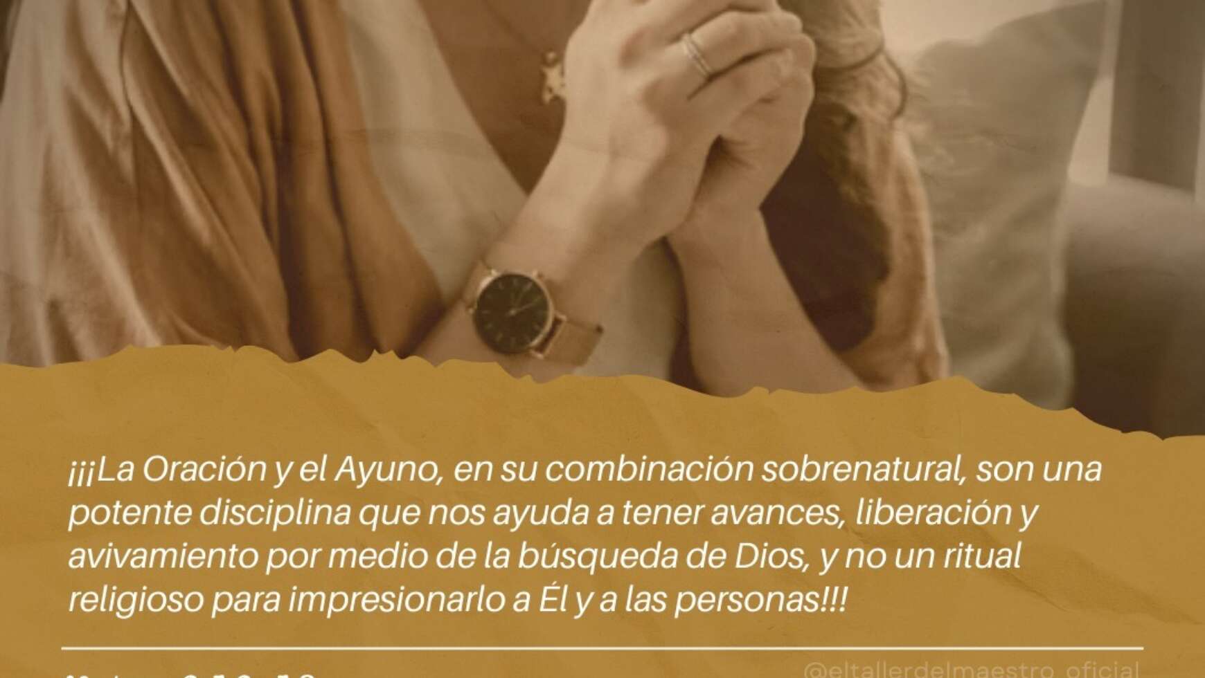 AYUNO & ORACIÓN = DISCIPLINA