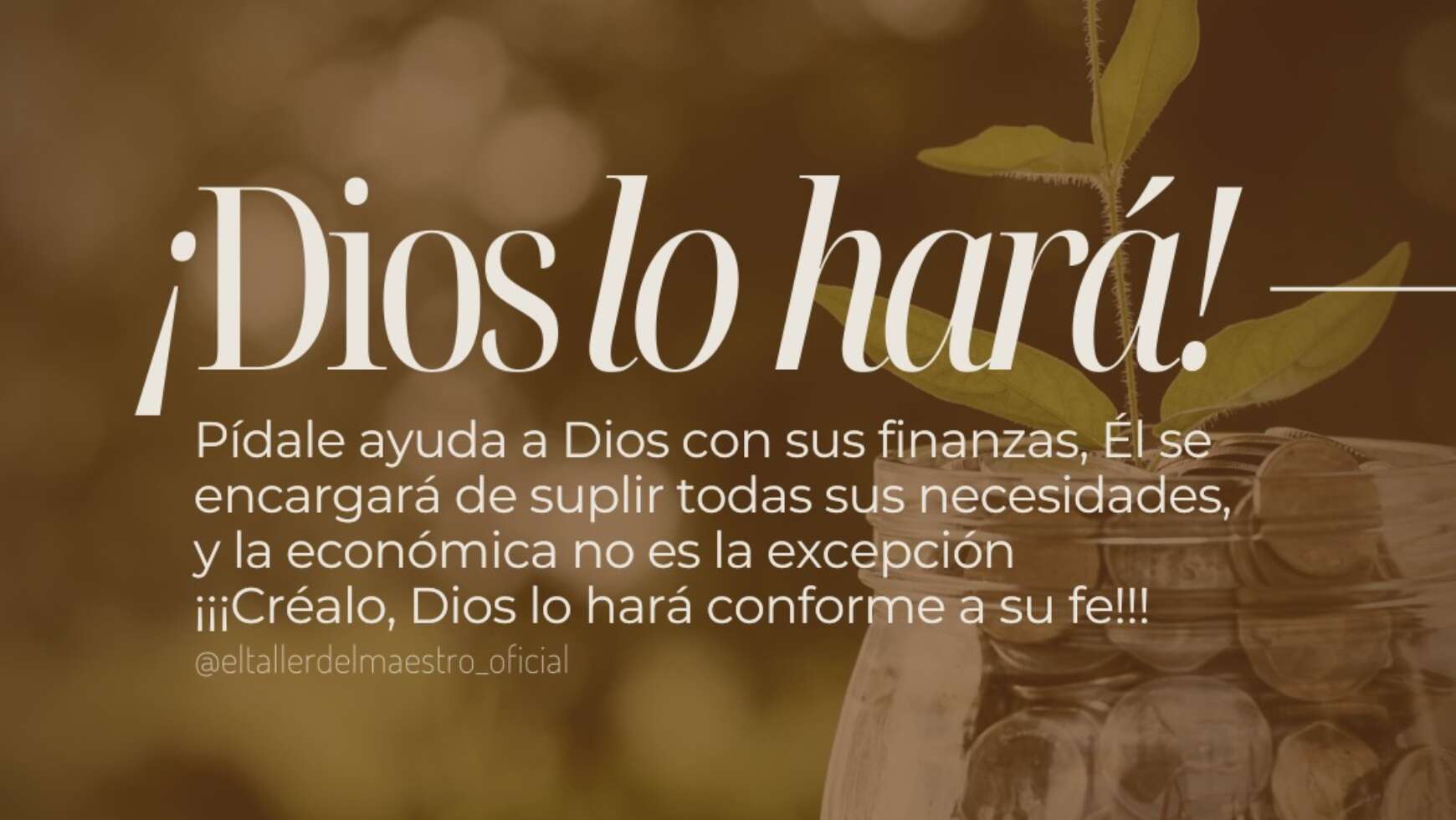 ¡DIOS LO HARÁ!