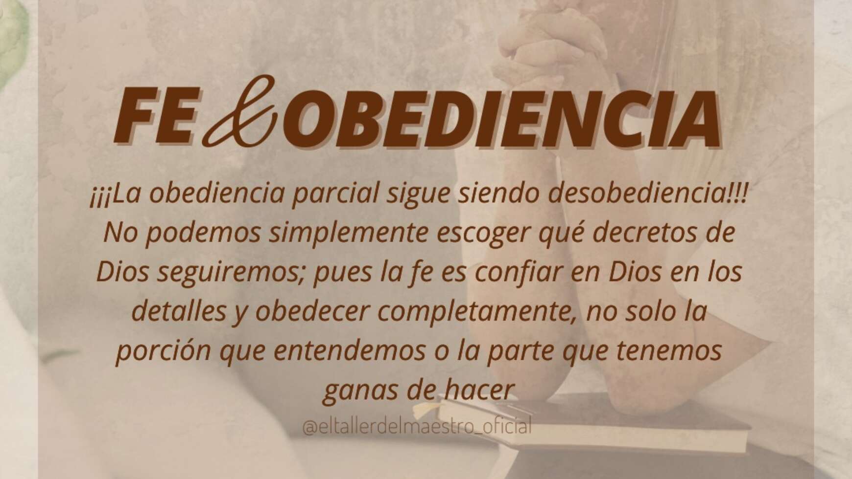 FE & OBEDIENCIA