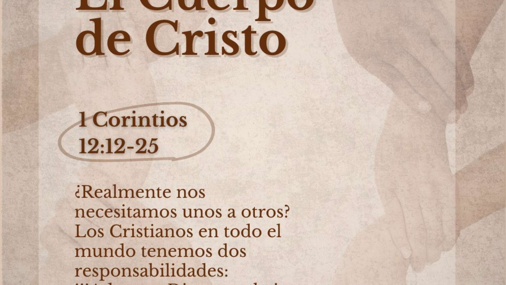 💒 EL CUERPO DE CRISTO 💒