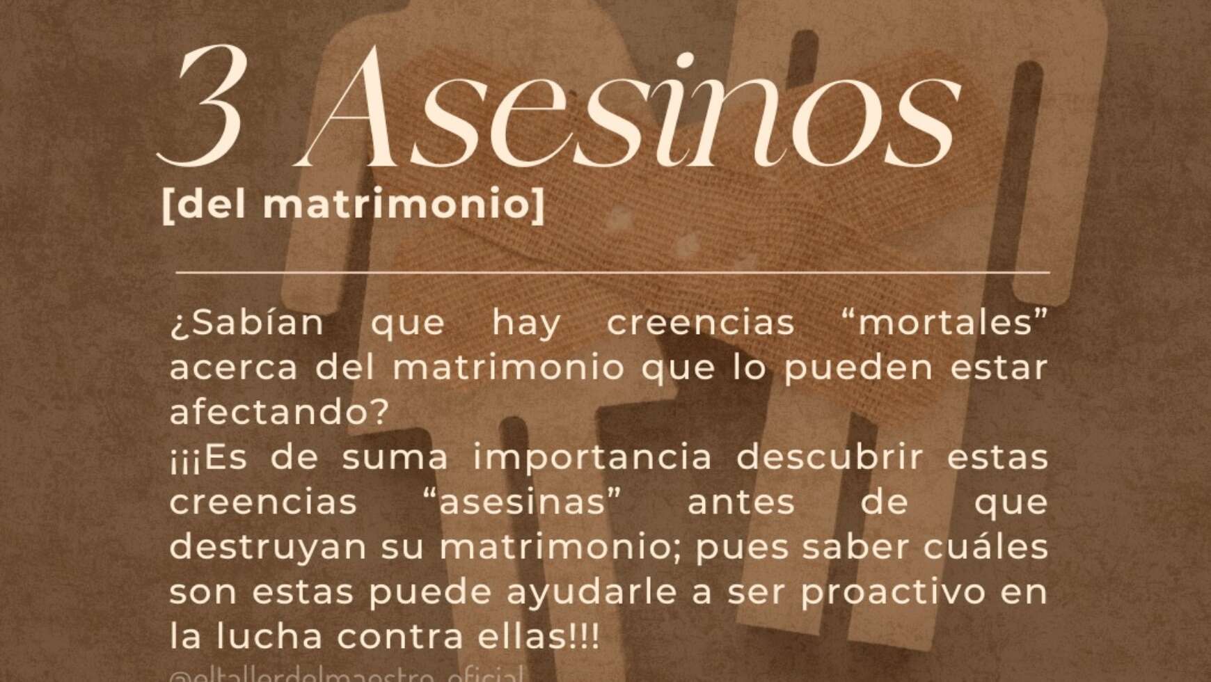 ⚤ TRES ASESINOS DEL MATRIMONIO ⚤