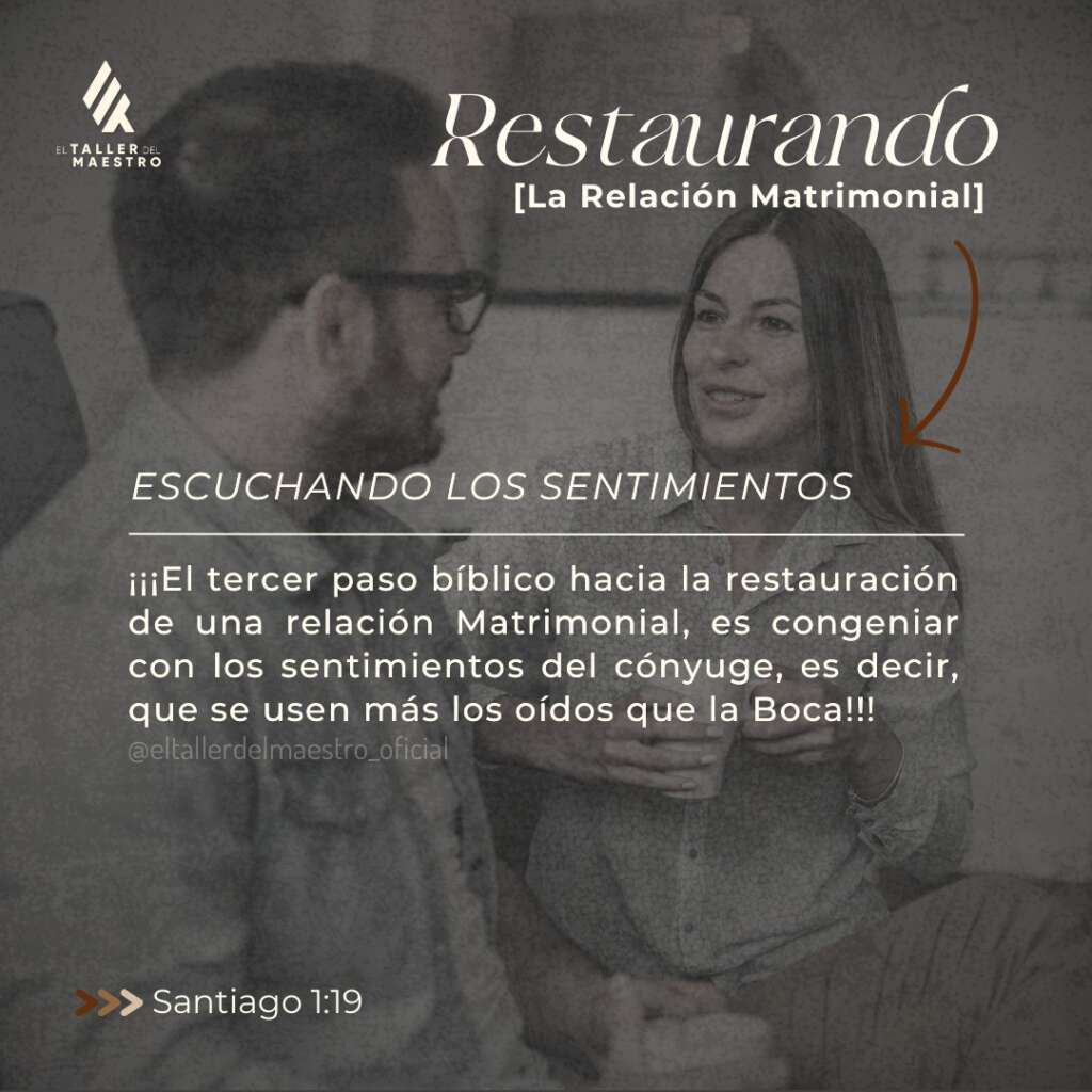 ⚤ RESTAURANDO LA RELACIÓN MATRIMONIAL ⚤ 💞 ESCUCHANDO LOS SENTIMIENTOS 💞