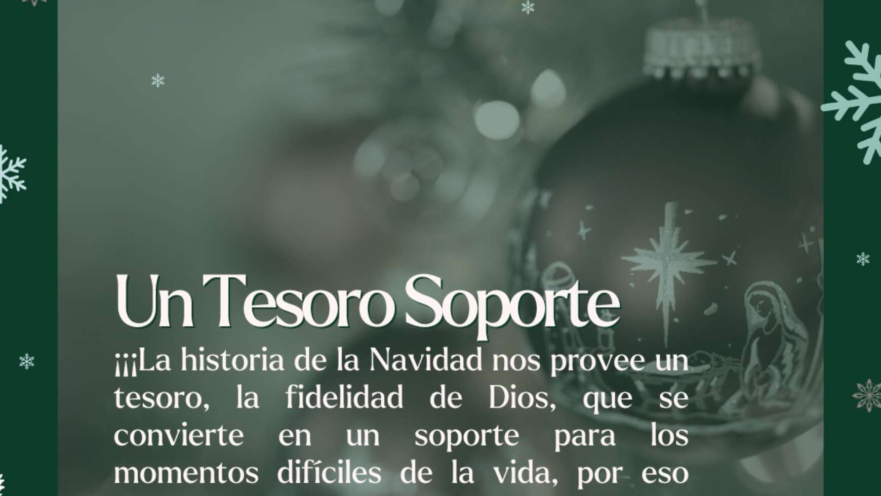 ❆ EL VIAJE A LA NAVIDAD 🎄 Día 20 – UN TESORO SOPORTE