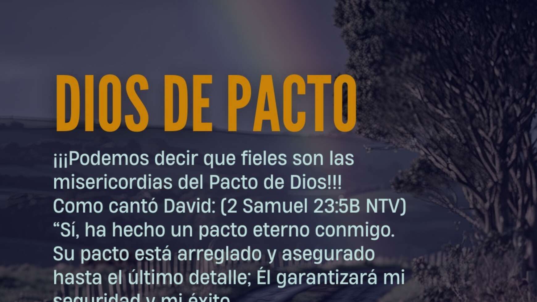 DIOS DE PACTO