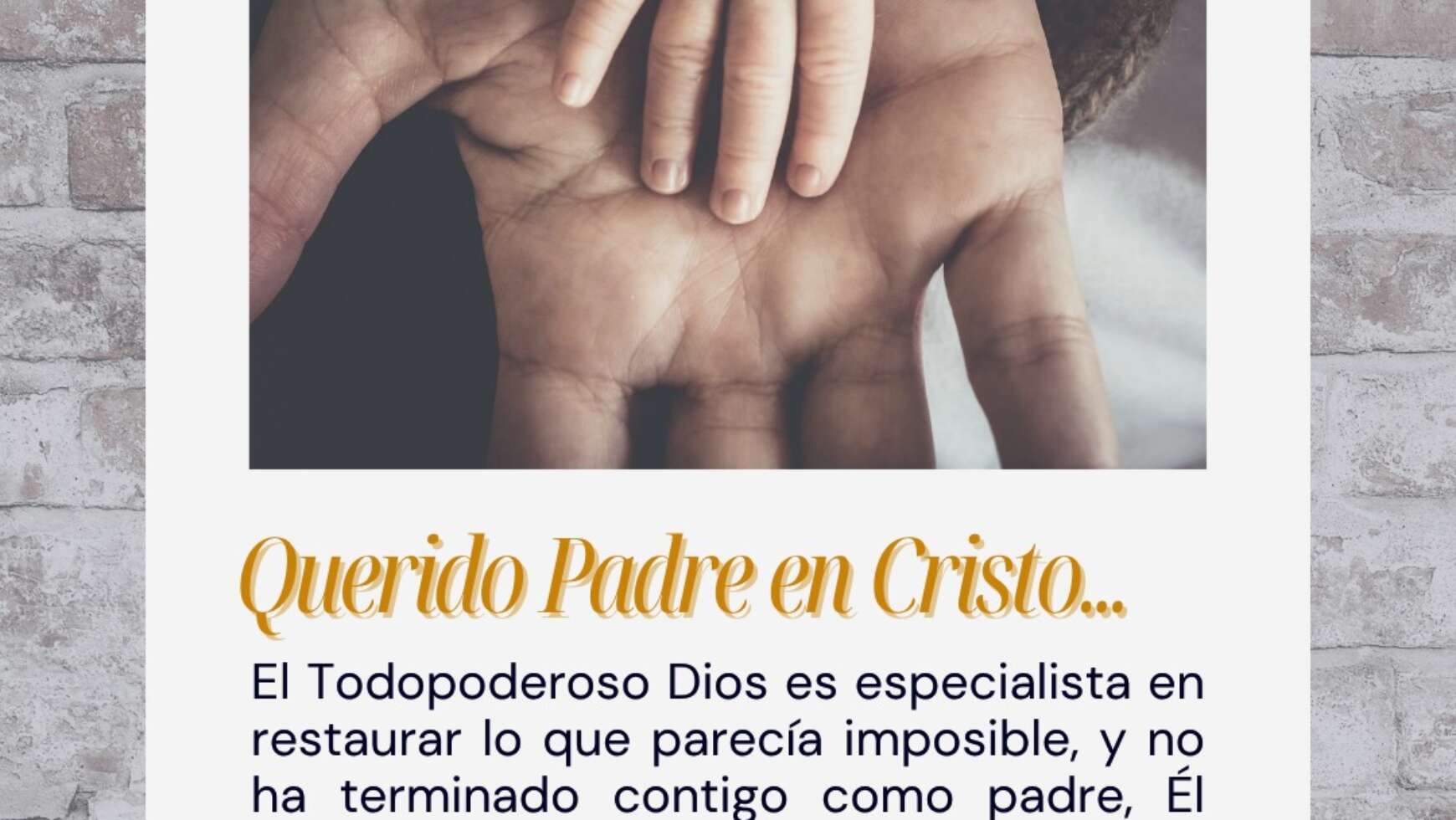 💖 QUERIDO PADRE EN CRISTO… 💖