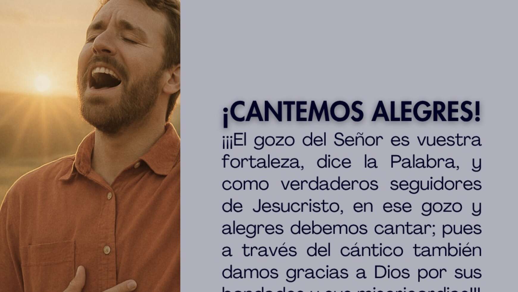 ¡CANTEMOS ALEGRES!