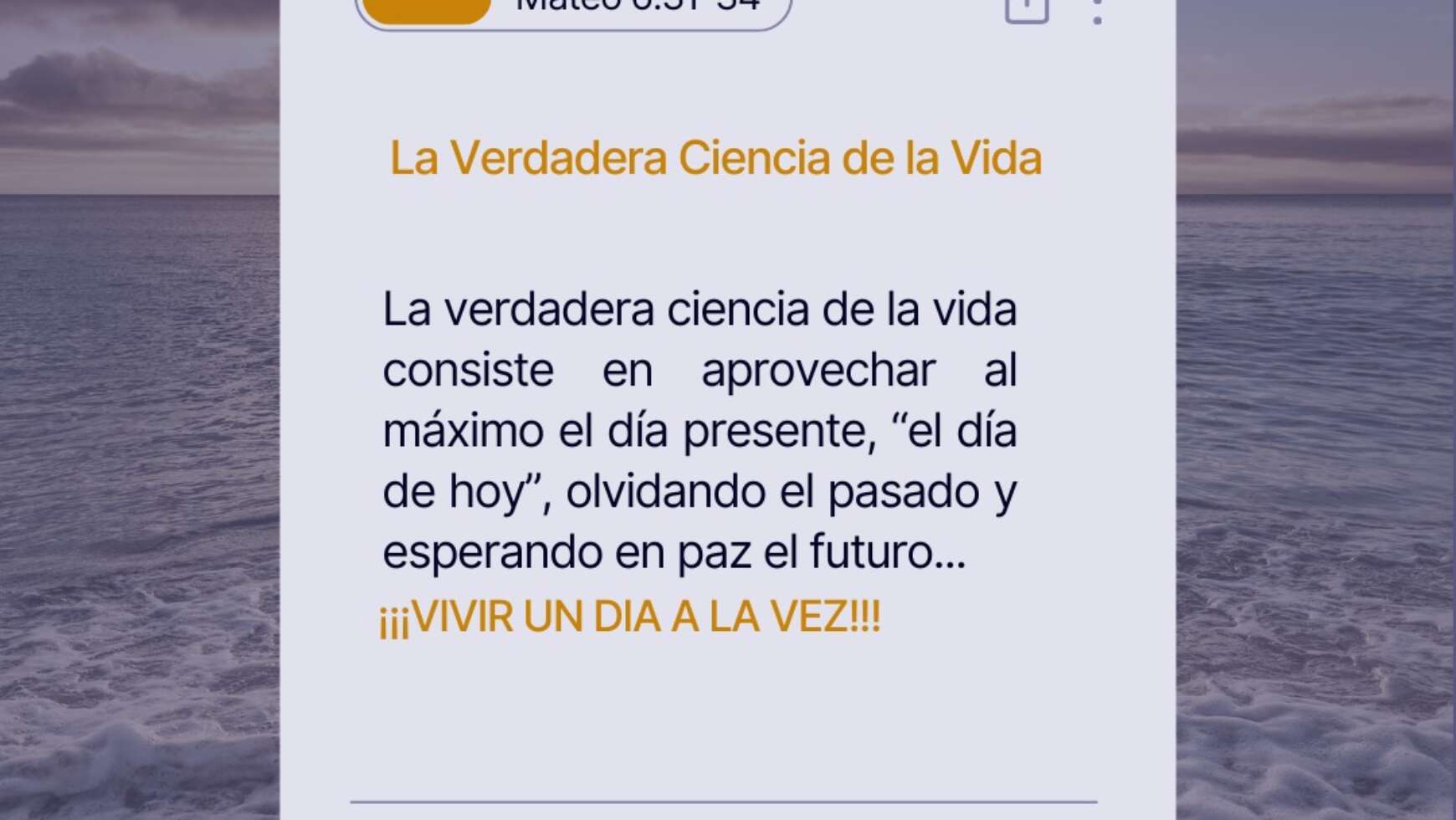 ☝🏼 LA VERDADERA CIENCIA DE LA VIDA ☝🏼