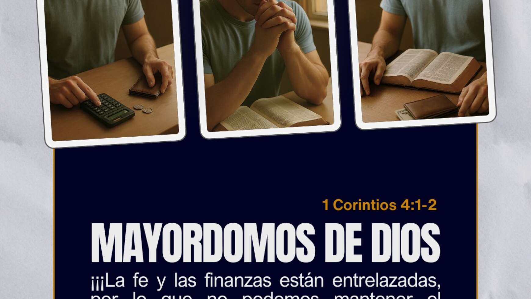 ☝🏼 MAYORDOMOS DE DIOS ☝🏼