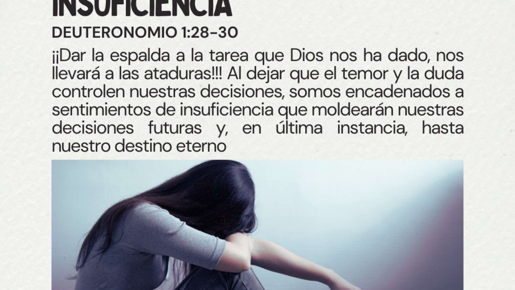 SENTIMIENTO DE INSUFICIENCIA