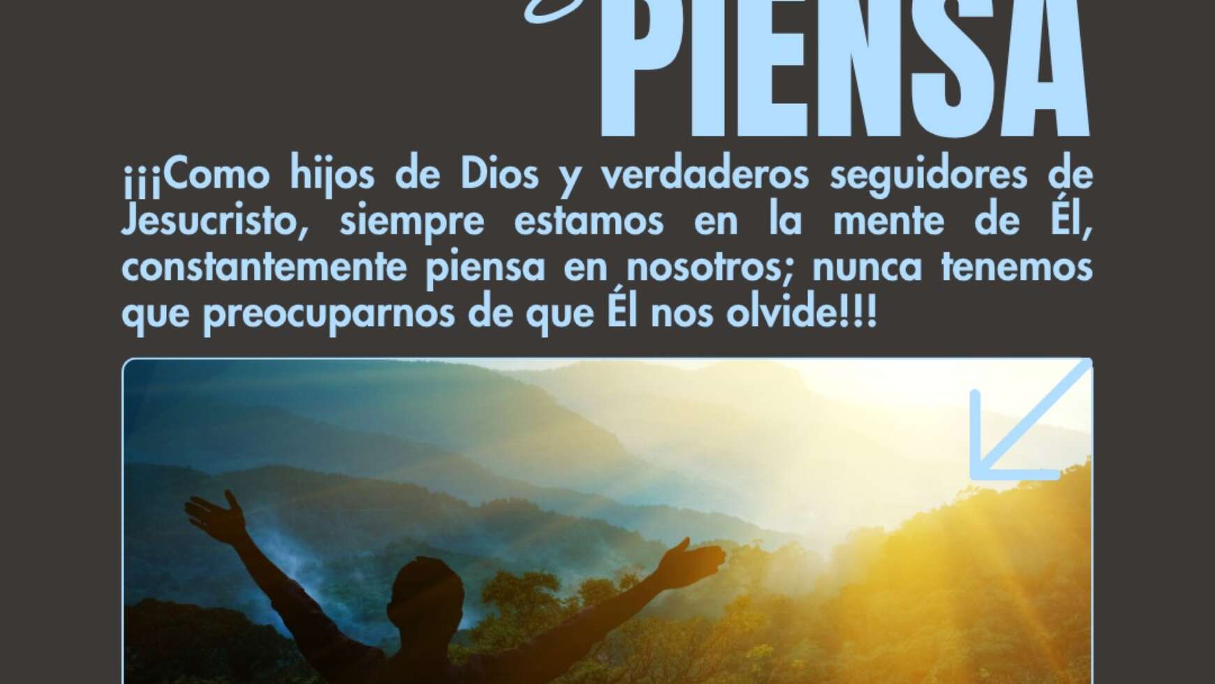 DIOS NOS PIENSA