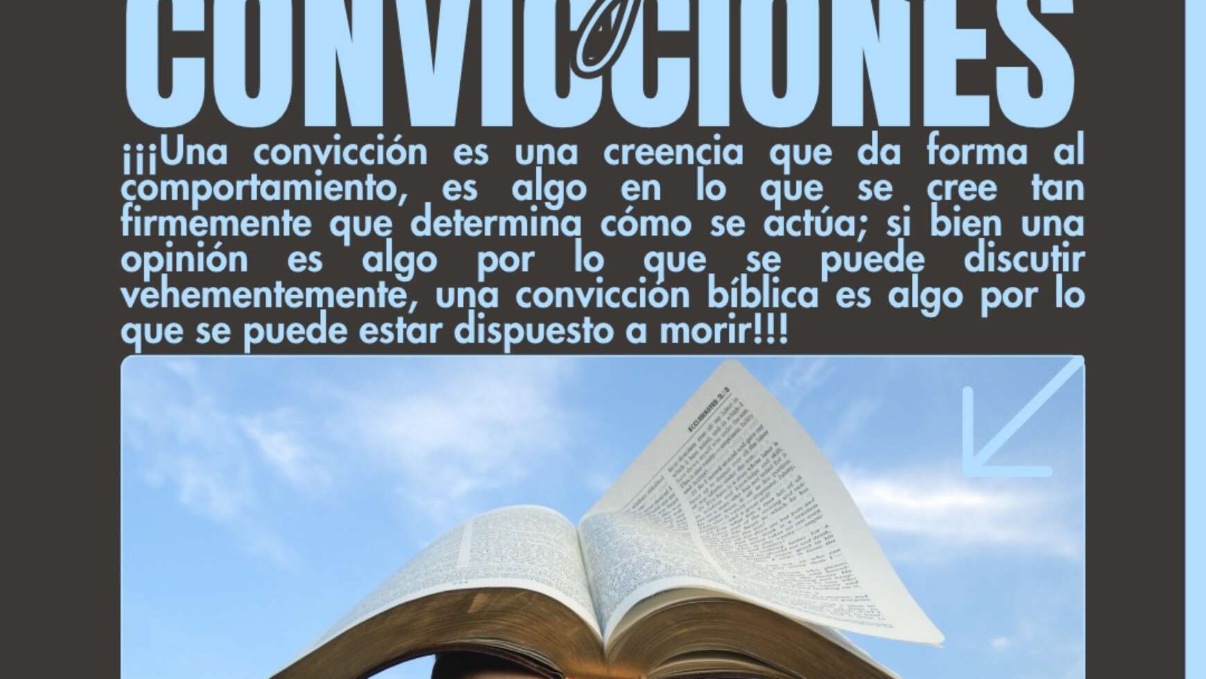 LA BIBLIA Y LAS CONVICCIONES