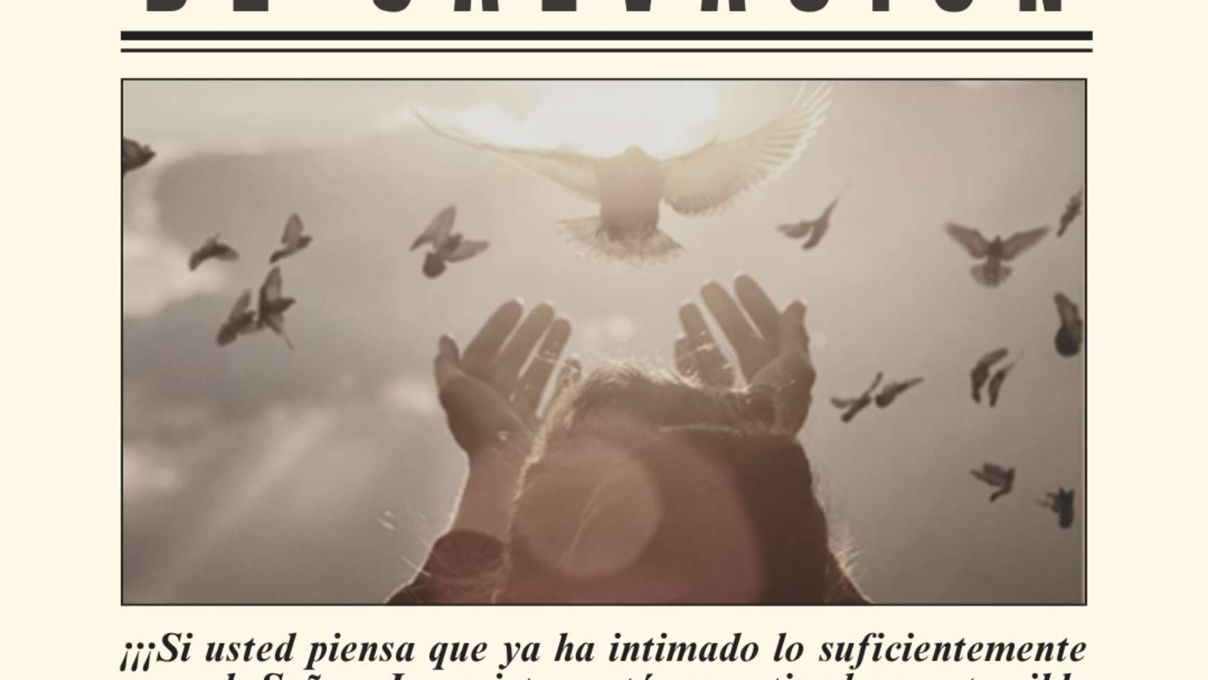 EVIDENCIAS DE SALVACIÓN