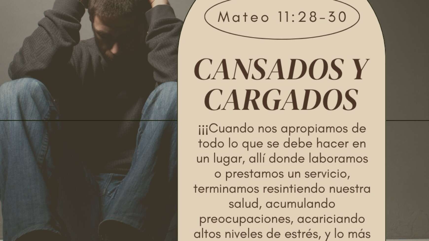 CANSADOS Y CARGADOS