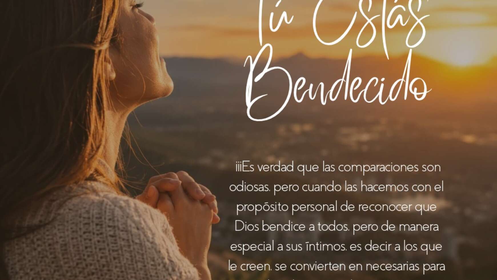 🙏🏼 TÚ ESTÁS BENDECIDO 🙏🏼